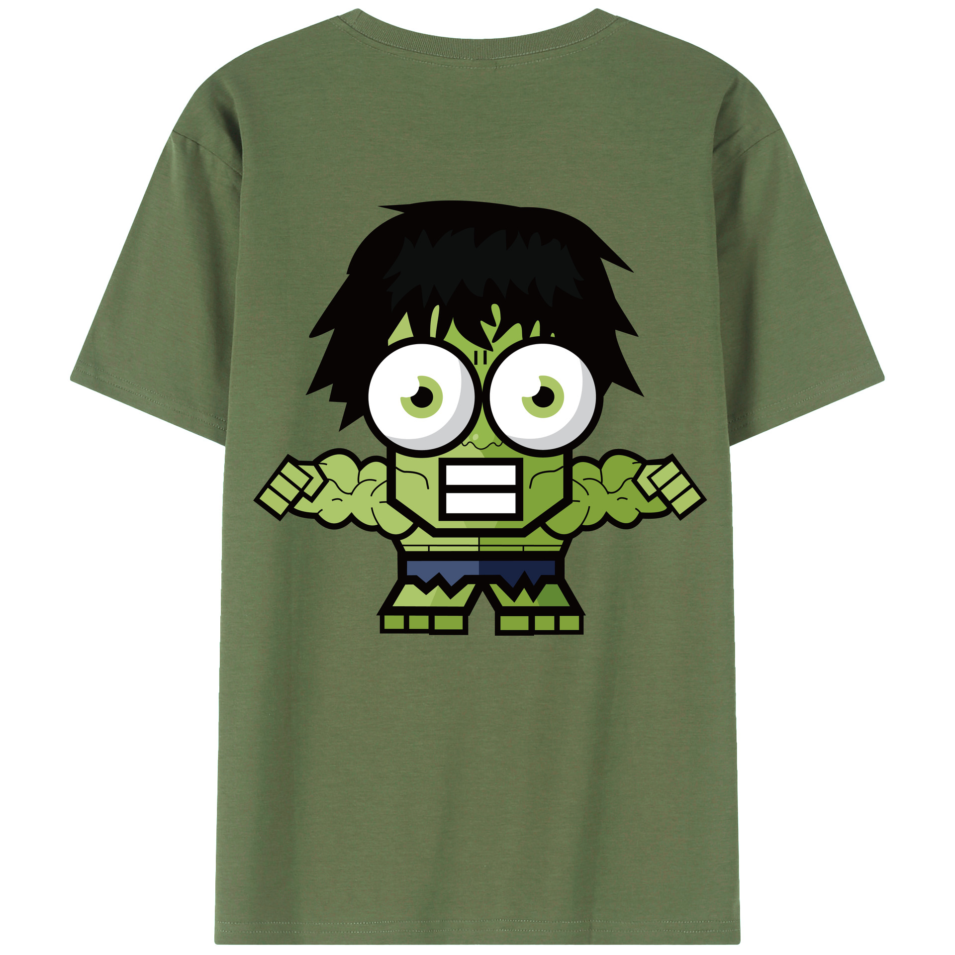（画像用） アベンジャーズ The Avengers 綿100％ メンズ半袖Tシャツ（バックプリント） 通気性